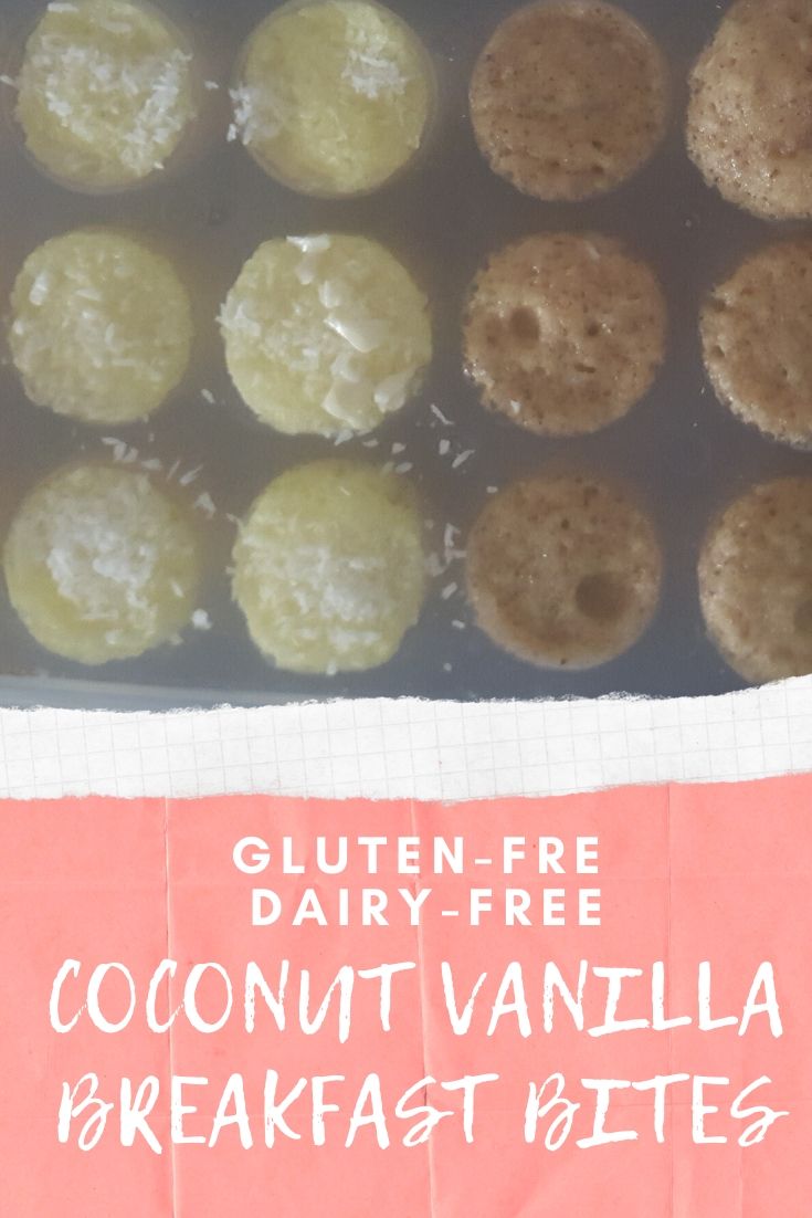 Gluten-free coconut Vanilla Breakfast Bites