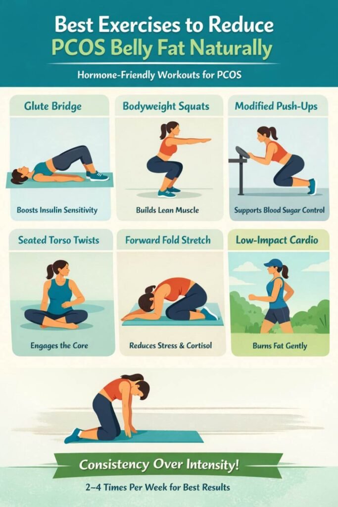 Exercises to Reduce PCOS Belly Fat