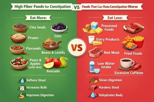 High Fiber Foods for Constipation