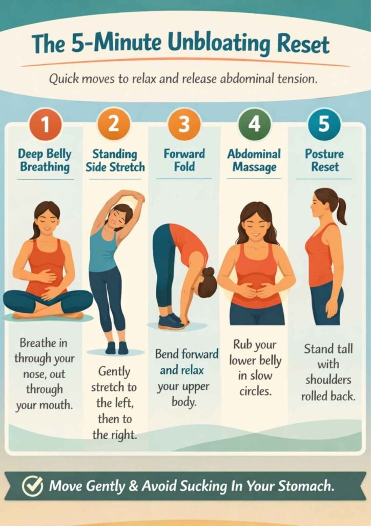 How to Get Unbloated in 5 Minutes