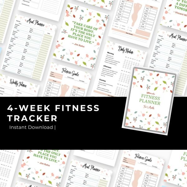 Your 4-Week Fitness Tracker to Build the Habit & Burn Fat