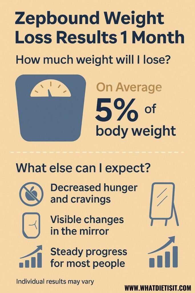zepbound weight loss results 1 month