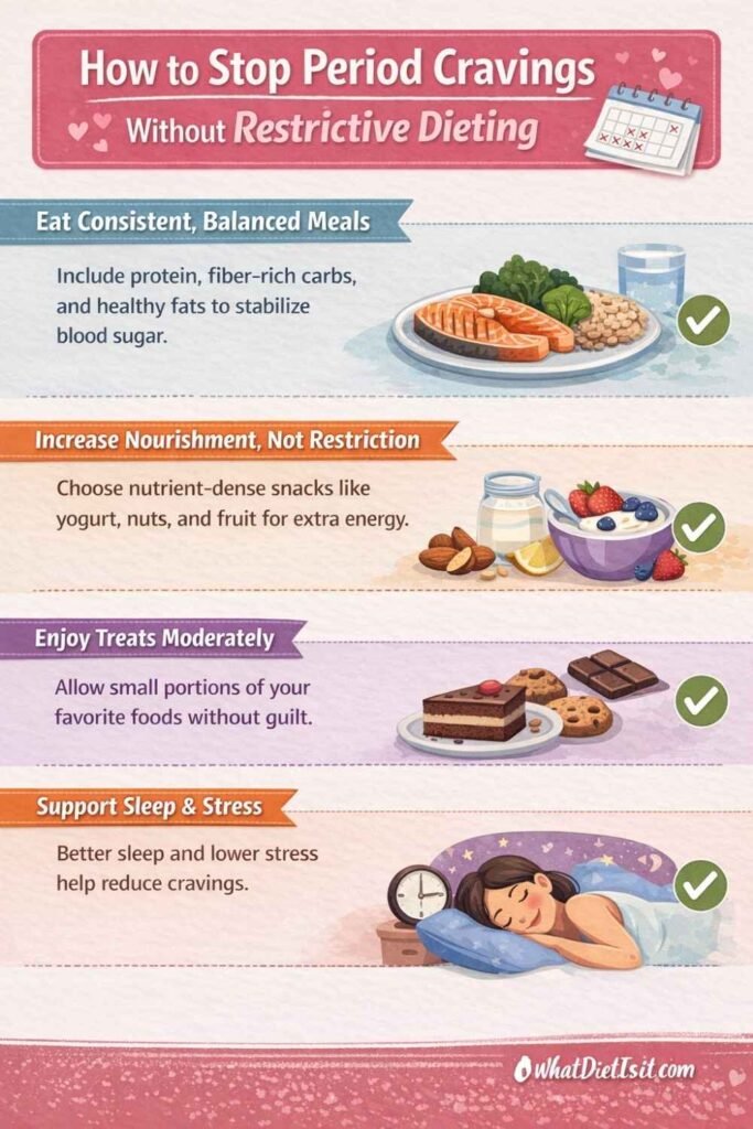 how to stop period cravings