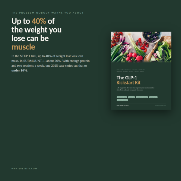 glp1-gallery-1-hook Up to 40% of weight lost on GLP-1 medication can be muscle - what the STEP 1 and SURMOUNT-1 trials found