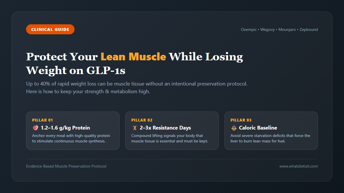 Clinical guide on protecting lean muscle mass and metabolic rate on GLP-1 weight loss medications